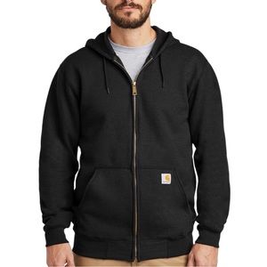 Carhartt Mens Black Full Zip Hoodie Sweatshirt